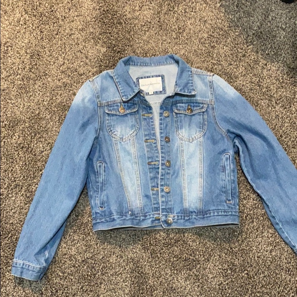 The Style Between Us blue Jean jacket